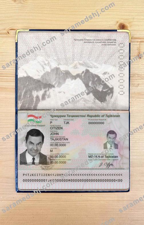 Tajikistan passport photo look
